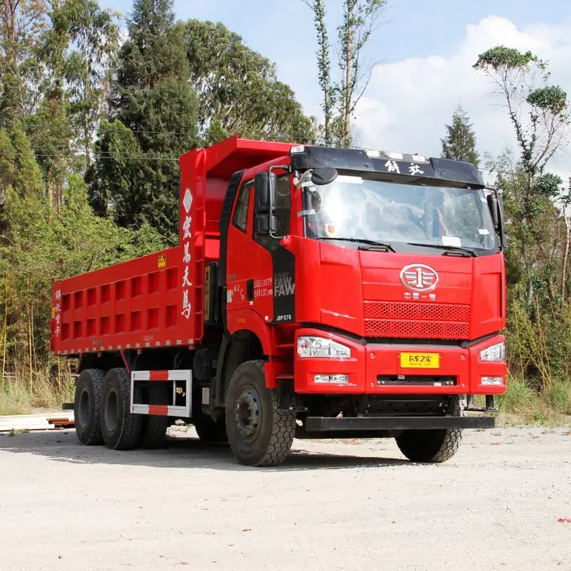 El confort de conducción faw volquete camión usado 6x4 camión volquete