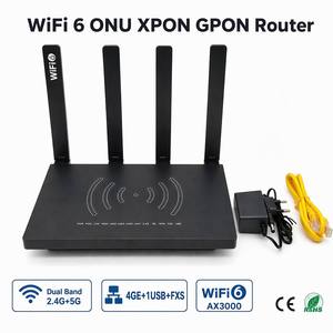 Router Gigabit XPON ONT WiFi 6 <span class=keywords><strong>AX3000</strong></span> 4GE+1POTS+1USB3.0 de Doble Banda HGU ONU GPON EPON Autoadaptable Módem de Fibra Óptica FTTH - Product Image 1