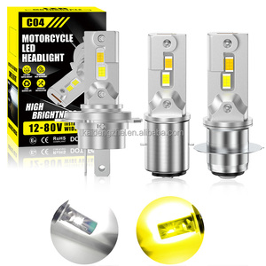 카이뎅저 양면 모터 LED 헤드라이트 전구 <span class=keywords><strong>H4</strong></span> <span class=keywords><strong>H6</strong></span> P15D 오토바이 13W 12-80V 상/하향등 LED 헤드라이트 - Product Image 1