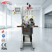 Machine de capsulage automatique à tête unique à changement rapide CE pour pots de soin, flacons de sérum dans la ligne d'emballage cosmétique et de soins de la peau