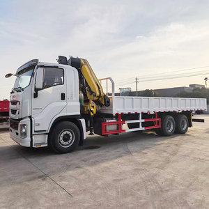 รถบรรทุกติดเครน ISUZU GIGA 6X4 ยอดขายดีที่สุดของจีน เครื่องยนต์ HOWO แบบยืดหดได้ รับน้ำหนักได้ 10 ตัน แรงบิดสูง - Product Image 5