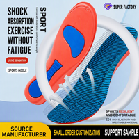 Semelles de sport respirantes en maille alvéolée, ultra-douces, avec absorption des chocs en couches, support EVA et amorti mécanique à trois points