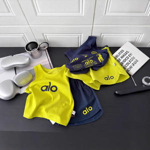 2025 Summer New Release Korean Style Casual Sports Vest Suit for Boys Double-Sided Printed Loose Sleeveless Popular <strong>Clothing</strong> Set - Product Image 3