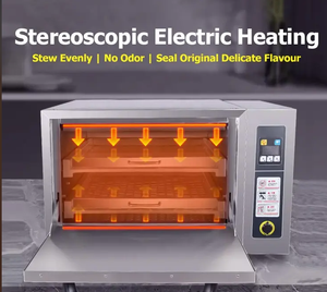 Máquina <span class=keywords><strong>de</strong></span> cocina inteligente <span class=keywords><strong>de</strong></span> acero inoxidable 304, cocina <span class=keywords><strong>de</strong></span> vapor <span class=keywords><strong>de</strong></span> sopa eléctrica comercial con 2 bandejas - Product Image 3