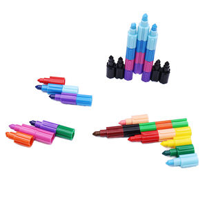 スタッキングミニカラークレヨン、<span class=keywords><strong>MINI</strong></span>サイズキッズカラーペンシル12色プラスチック取り外し可能弾丸シルキークレヨン子供用 - Product Image 4