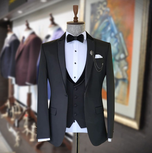 NAYIJI Costumes <span class=keywords><strong>de</strong></span> <span class=keywords><strong>mariage</strong></span> sur mesure <span class=keywords><strong>de</strong></span> luxe en 3 pièces, blazer slim fit pour hommes, <span class=keywords><strong>2022</strong></span> - Product Image 3