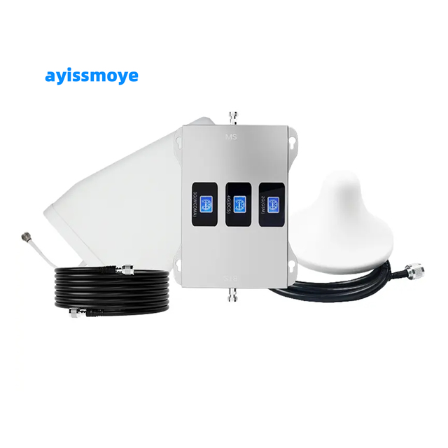 Tri-Band 3G/4G/5G Signal Booster Home Mobile Amplifier Improved Connectivity 900/1800/2100Mhz Cellphone Repeaters Compatible GSM