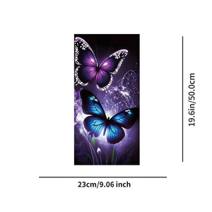 Autocollants de protection imperméables pour pilier B personnalisés, 2 pièces, papillons et fleurs créatifs - Product Image 5