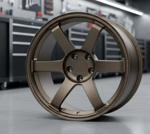 ล้อแม็กซ์ JDM Work แบบฟอร์จ อลูมิเนียมอัลลอยด์ สีบรอนซ์เงาดำ <span class=keywords><strong>ขอบ</strong></span> 18 19 20 นิ้ว หลายก้าน  5x120 5x114.3 5x112  แบบออฟเซ็ตใหม่ - Product Image 2