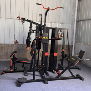 Équipement <span class=keywords><strong>de</strong></span> <span class=keywords><strong>musculation</strong></span> <span class=keywords><strong>professionnel</strong></span> pour la maison, multifonctionnel, entraînement <span class=keywords><strong>de</strong></span> <span class=keywords><strong>musculation</strong></span>, machine Smith, 5 stations - Product Image 2