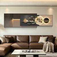 Peintures et décorations murales en gros pour la maison, impressions sur cristal, peintures décoratives florales multicouches pour salon et chambre à coucher