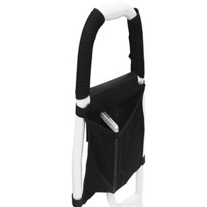 LqX 110004 2 <b>Bedside</b> Armrest <b>Storage</b> Bag Black Polyester Flat Front <b>Storage</b> Holder For <b>Bedside</b> Use - Product Image 3
