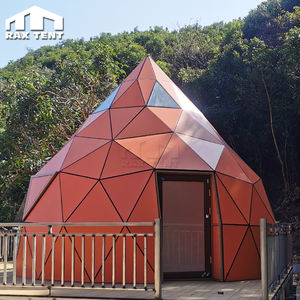 Casa Domo <span class=keywords><strong>Zome</strong></span> Personalizada, Casa Domo de Vidrio Prefabricada en Forma de Durazno para Exteriores en Venta - Product Image 2