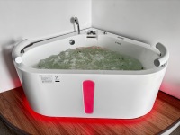 Icegalax Baignoire à massage d'intérieur Baignoire jacuzzi d'intérieur pas cher Hydro Spa Baignoire jacuzzi autoportante