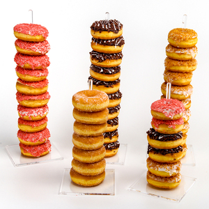 Venta al por mayor, 5 unidades por juego, expositores de rosquillas de acrílico transparente - Product Image 3