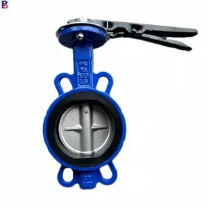 PN16 Class 150 DI body SS304 disc for water oil air wafer butterfly valve
