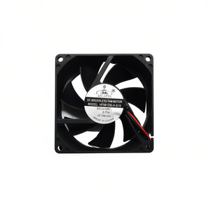 Moteur de ventilateur sans balais DC 80x80x25mm 12V 0.15A pour refroidissement d'ordinateur - Product Image 2