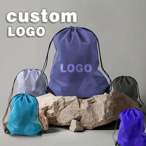 กระเป๋าเป้สะพายหลังแบบสายรัดหลายสีพิมพ์ลายโลโก้ได้ตามต้องการกันน้ำกระเป๋าเป้ทำจากโพลีเอสเตอร์สีสันสดใสสำหรับไปยิม - Product Image 4