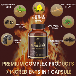 Haccp  OEM ODM Tribulus Terrestris 7 en 1 Extra Strength 150 Cápsulas Veganas Suplemento Dietético para Hombres - Product Image 4