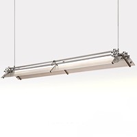 Lustres industriels longs et étroits pour plafond, éclairage de bar, pour la maison, le bureau, grand lustre en métal