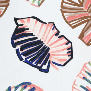 Patrón de hoja de impresión digital de gran oferta en tela tejida de lino 45% algodón 55% - Product Image 3