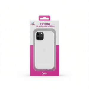 Custodia per telefono in acrilico DAM per iPhone 11 6.1 con interno anti-impatto in TPU - Product Image 2