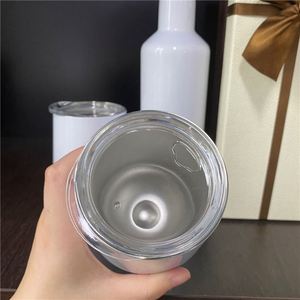 17Oz <b>Bottle</b> and 2 Pack 12 Oz Tumblers Wedding Party Sublimation Stainless Steel Wine Gift <b>Box</b> for Diy - Product Image 4