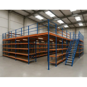 Système de rayonnage en acier Q235 pour <span class=keywords><strong>mezzanine</strong></span>, plateforme métallique robuste, rayonnage de stockage en <span class=keywords><strong>mezzanine</strong></span> avec escalier et garde-corps - Product Image 6