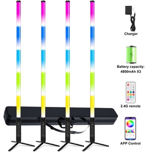 Iluminación de tubo RGBWW inalámbrica para exteriores, Luz lineal IP65 con soporte para maleta para control de aplicación de grabación de estudio de vídeo para hoteles - Product Image 3