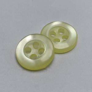 Bán Buôn Nhựa 4-Lỗ Nhựa Áo Sơ Mi Nút Số Lượng Lớn Vòng Chết Màu Sọc Pearlescent Chamfered Cạnh May Quần Nút - Product Image 4