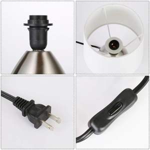 Juego de Lámparas de Mesa Modernas DB Teamo, Pantalla de Vidrio Plateada de 11'', Luz LED Cálida para Dormitorios, Estudio, Decoración del Hogar - Product Image 5