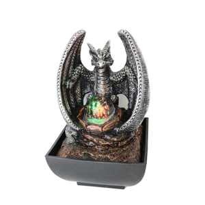 Résine nouveau style drago Plastique <span class=keywords><strong>petite</strong></span> fontaine d'eau intérieure à base carrée Fontaine d'eau de table - Product Image 3