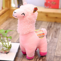 Mengai mignon poupée d'alpaga en peluche petite taille poupée d'alpaga mariage poupées de mariage pour lancer l'herbe boue cheval jouet