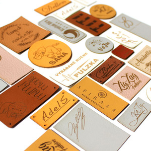 Custom Design Luxury Eco-Friendly Brand Logo Debossed Garment <strong>Labels</strong> with Custom Color for <strong>Jeans</strong> - Product Image 1