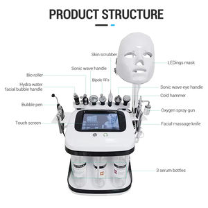 ポータブル 11-in-1 フェイスクリーニング スキンリフティング ハイドラビューティー 美顔器 - Product Image 5