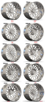 Jantes forgées Fanxi 8x6.5 8x180 8x170 8 trous avec 22x12 24x14 26x14 26x16 pour Ford F-250 F-350 Chevy Silverado 1500/2500/3500