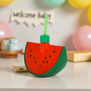 Plastic Watermelon Shape Party Drink <b>Cup</b> 13oz 400ml With Straw With Lid <b>Reusable</b> Party Event Custom Logo Wholesale - Product Image 3