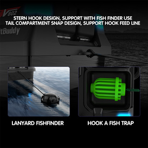 Bateaux à appâts de pêche à la carpe Flytec V802Pro GPS, 160 points d'ancrage, 4 bacs améliorés, double antenne, support pilote automatique, compatible avec un sondeur de poissons - Product Image 5