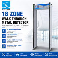 Détecteur de métaux à passage traversant 18 zones haute sensibilité avec écran LCD 110V/220V – Équipement de contrôle de sécurité pour aéroports et gares ferroviaires