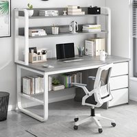 Escritorio de Madera Minimalista con Altura Ajustable, Cajón Integrado y Estructura de Acero para Oficinas Domésticas Compactas, Venta al Por Mayor