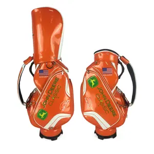 Bid Custom Logo Oem 9Inch Pu Kar Tas Personeel Caddiebag Caddie Tassen Golftassen