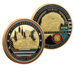 Moneta Commemorativa in Metallo per Primo Soccorso e Aquila, Moneta Souvenir dell'Eroe Urbano Americano - Product Image 1