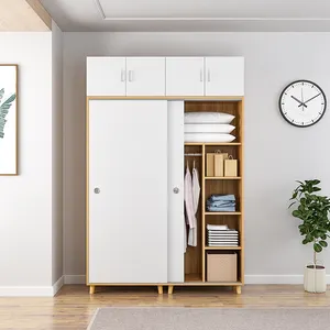 Armoire mobile pliable multicouche, largeur pliable de 1.0m, armoire de chambre moderne