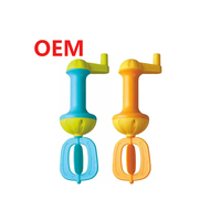Pistolet à bulles lapin personnalisé pistolet à bulles lumineux en plastique ABS lapin jouets de Pâques pour les tout-petits enfants de 3 à 8 ans cadeaux