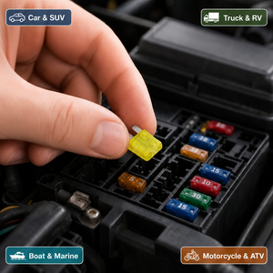 Mini-fusibles automobiles ATM <span class=keywords><strong>APM</strong></span> 1A 2A 5A 10A 15A 20A 25A 30A 35A 32V pour voiture, moto, bateau, marine - Vente en gros - Product Image 5