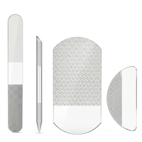 Nouvel Arrivage : Kit Professionnel de Manucure et Pédicure en Verre Nano avec Lime à Pieds à Long Manche et Râpe – Tendance et Efficace