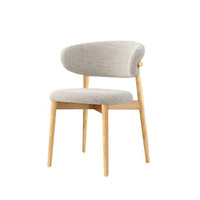 Ensemble de Chaises de Salle à Manger Modernes de Luxe pour Restaurant, Hôtel, Cuisine, Café en Cuir et Bois Massif – Design Nordique pour Banquet et Traiteur (4, 6 ou 8 Places)