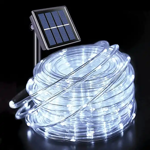 Newish función lámpara Solar al aire libre Arco Iris <span class=keywords><strong>LED</strong></span> luces de Navidad decoración control remoto lámpara de color luces de cuerda impermeables - Product Image 2