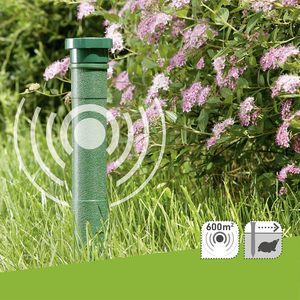 Электрический отпугиватель змей, кроликов, сусликов, белок, оленей и других грызунов для сада и газона, на батарейках, из АБС-пластика, экологичный, ультразвуковой - Product Image 6