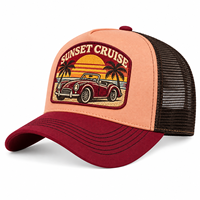 Casquettes de camionneur de haute qualité en sergé de coton structuré et résistant, avec dos en maille, réglables, certifiées CE et conformes RoHS